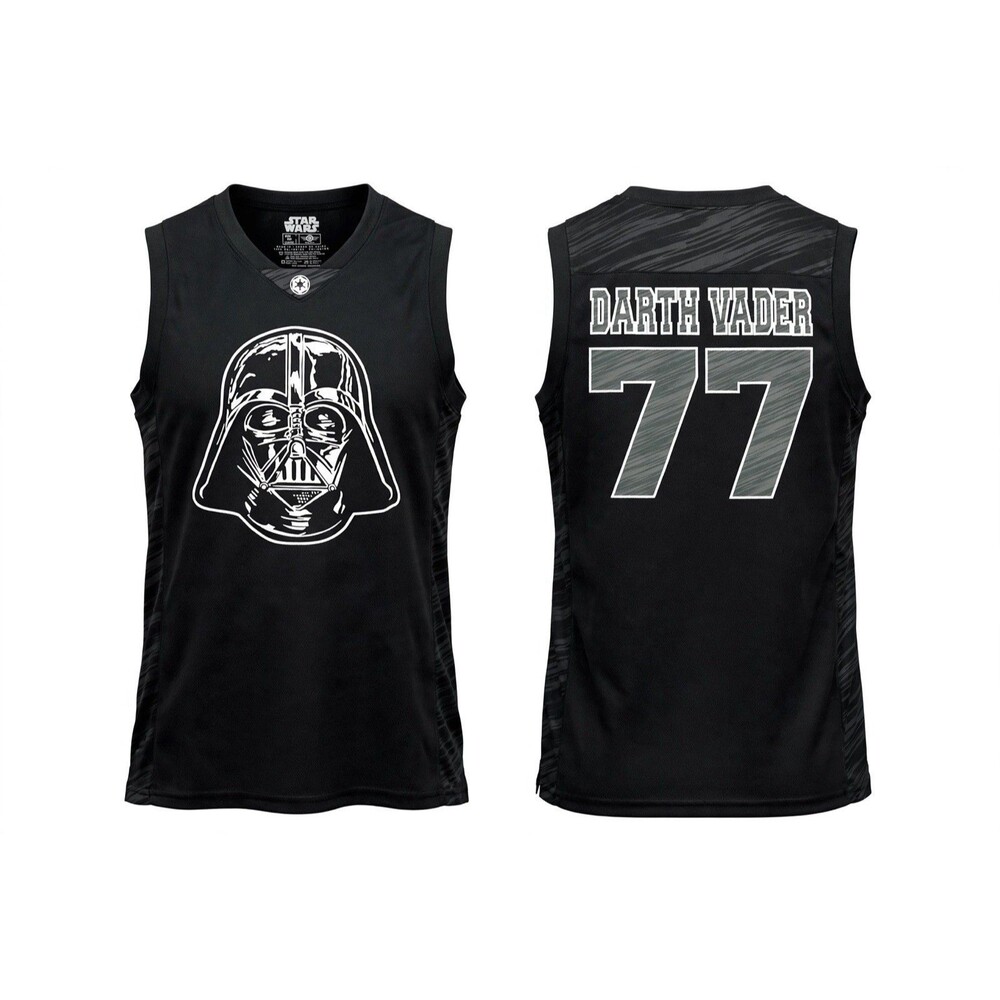 Men’s Small (34/36) Darth Vader Basketball Jersey Sleeveless Mad Engine Black